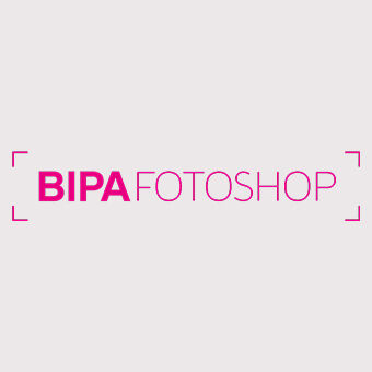 Logo des BIPA Fotoshops für Fotoprodukte wie Abzüge, Fotogeschenke und personalisierte Designs.