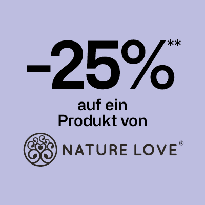 -25% auf ein Produkt von Nature Love