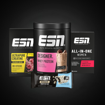 ESN Protein‑ und Supplement‑Produkte im Überblick, Whey Protein, Kreatin und All‑in‑One Women für Sport, Fitness und Muskelaufbau
