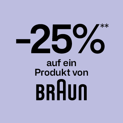 25% Rabatt auf ein braun Produkt (Code 3888)