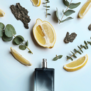 Herrenparfums mit Zitrusfrüchten auf Blau – frische Düfte für Männer mit Stil und Charakter.