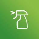 Icon einer Sprühflasche für Frosch Reinigungsmittel, symbolisiert effektives Putzen mit umweltfreundlicher Formel