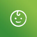 Icon mit lächelndem Gesicht für Frosch Baby Produkte, steht für sanfte Reinigung, Hautverträglichkeit und sichere Pflege