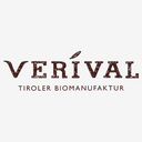 Verival Logo mit Schriftzug ‚Verival Tiroler Biomanufaktur‘ in brauner, rustikaler Schrift auf weißem Hintergrund – Bio-Marke