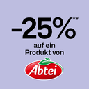 25% auf ein Produkt von Abtei