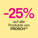 -25% auf alle Produkte von Frosch