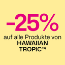-25% auf alle Produkte von Hawaiian Tropic