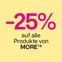 -25% auf alle Produkte von More