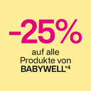 -25% auf alle Produkte von BABYWELL
