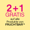 2+1 Gratis auf alle Produkte von FRUCHTBAR