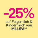 -25% auf Folgemilch & Kindermilch von MILUPA