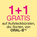 1+1 Gratis auf Aufsteckbürsten, div. Sorten, von ORAL-B