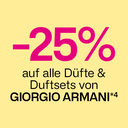 -25% auf alle Düfte & Duftsets von GIORGIO ARMANI