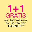 1+1 Gratis auf Tuchmasken, div. Sorten, von GARNIER