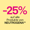 -25% auf alle Produkte von NEUTROGENA