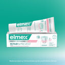 Elmex Sensitive Professional Repair & Prevent Zahnpasta für empfindliche Zähne, lindert Schmerzen sofort und beugt Zahnfleischrückgang vor.