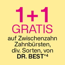 1+1 Gratis auf Zwischenzahnbürsten von Dr. Best