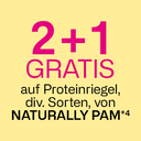 2+1 Gratis auf Proteinriegel von Naturally Pam