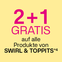 2+1 Gratis auf alle Produkte von Swirl & Toppits