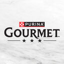 Purina Gourmet Logo in schwarzer Schrift auf weißem Hintergrund.