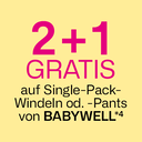 2+1 Gratis auf alle Windeln von Babywell