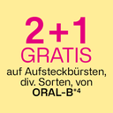 2+1 Gratis auf alle Produkte von Oral-B