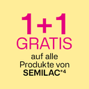 1+1 Gratis auf alle Produkte von Semilac