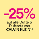 -25% auf alle Düfte & Dusftsets von Calvin Klein