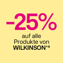 -25% auf alle Produkte von Wilikinson