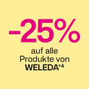 -25% auf alle Produkte von Weleda