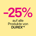 -25% auf alle Produkte von Durex
