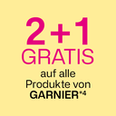 2+1 Gratis auf alle Produkte von Garnier