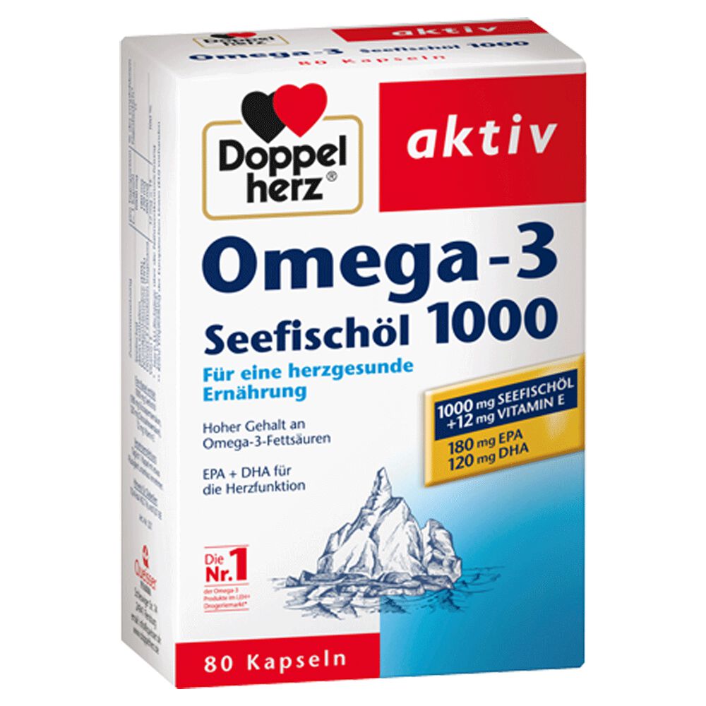 DOPPELHERZ Seefischöl Omega3 Kapseln bequem günstig bestellen. BIPA