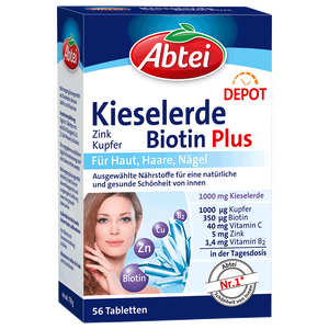 abtei kieselerde biotin plus tabletten bequem gunstig bestellen bipa