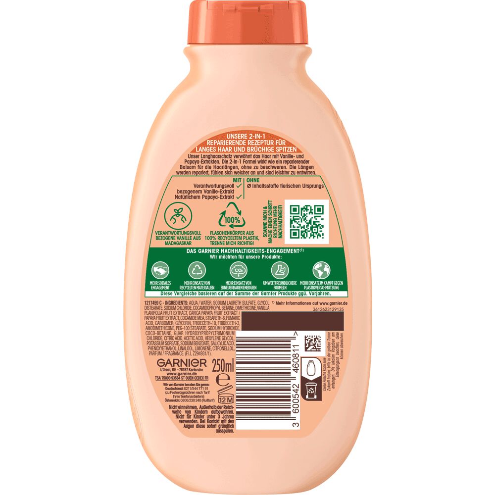 2in1 Reparierendes Shampoo Vanille & Papaya online kaufen ❤ BIPA