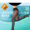 Bild: nur die Strumpfhose Leichte Beine 20 DEN schwarz