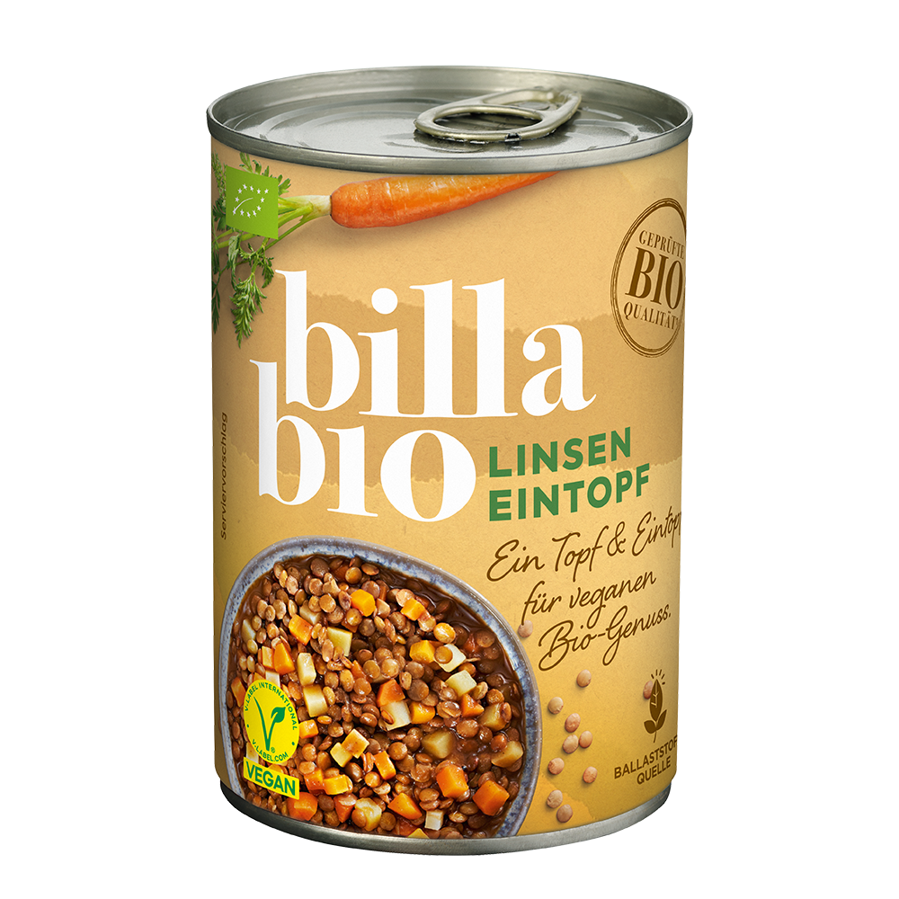 Bild: Billa Bio Bio Linseneintopf 