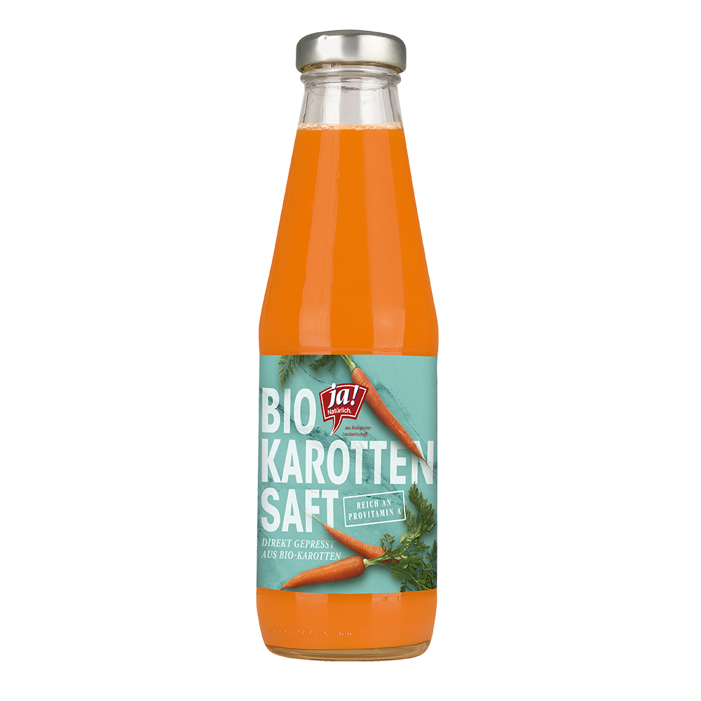 Bild: ja! Bio Karottensaft 