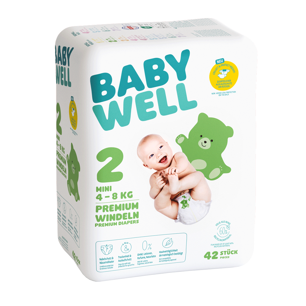 Bild: BABYWELL Premium Windeln Größe 2, 4-8 kg 