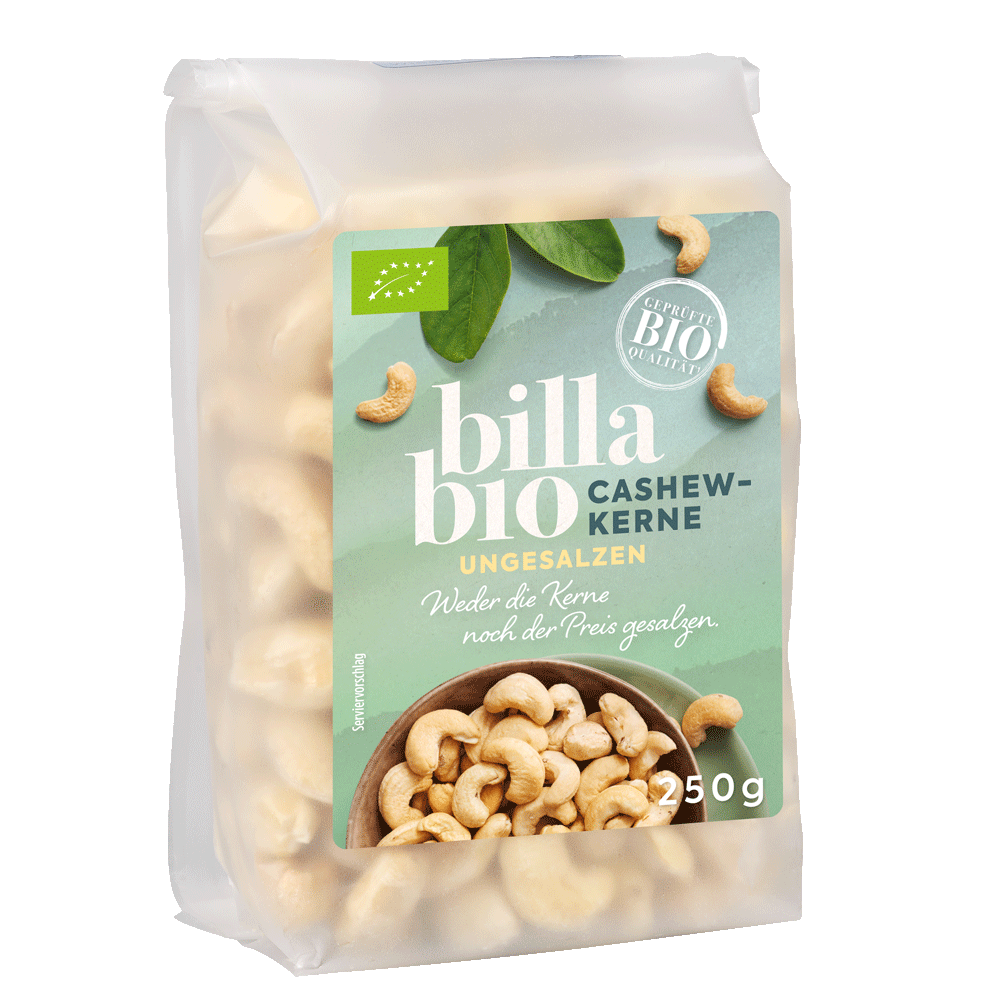 Bild: Billa Bio Cashewkerne ungesalzen 
