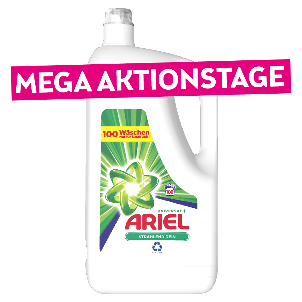 Bild: ARIEL Flüssigwaschmittel, 100 Waschladungen, Universal+ 