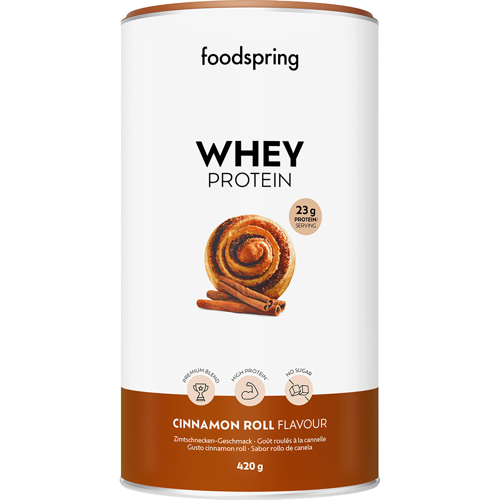 Bild: foodspring Whey Protein Cinnamon Roll 