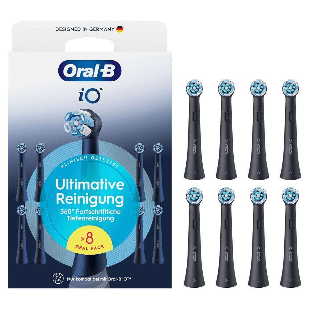 Bild: Oral-B iO Ultimative Reinigung Aufsteckbürsten, Schwarz 