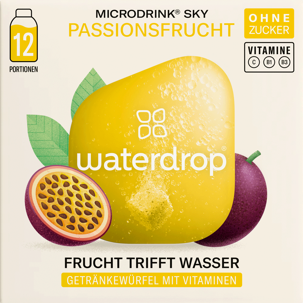 Bild: waterdrop Microdrink Sky Passionsfrucht 
