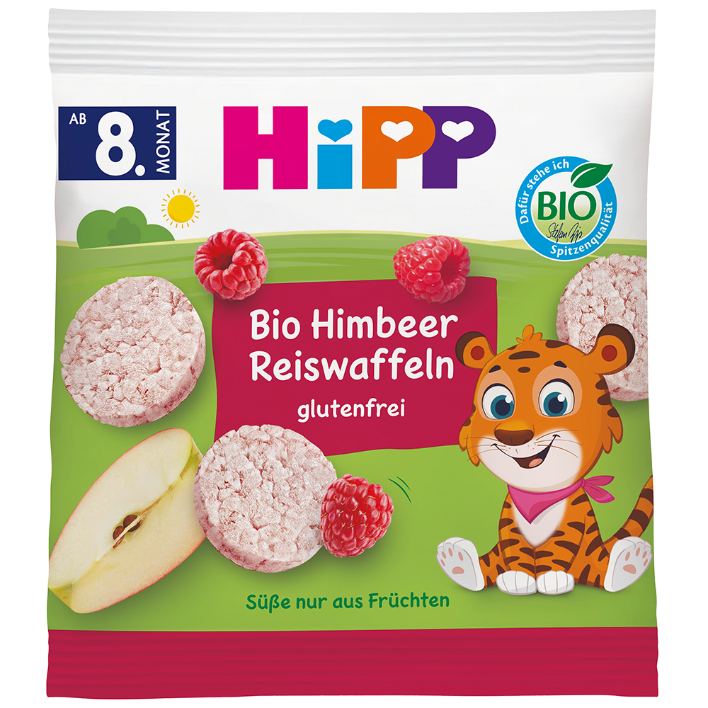 Bild: HiPP Bio Himbeer Reiswaffeln 