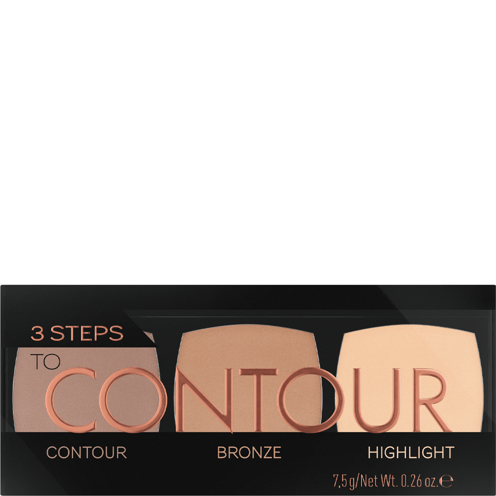 AFFECT Konturpalette 3-teilig – Beige Farben, Für Präzises Contouring, Make-up-Palette Mit Pinsel