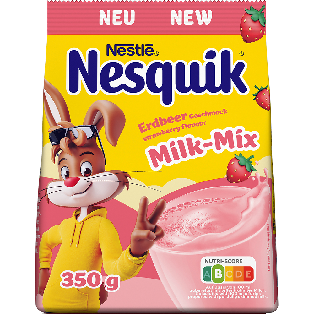Bild: Nestlé Nesquik Erdbeer Geschmack Milk-Mix 