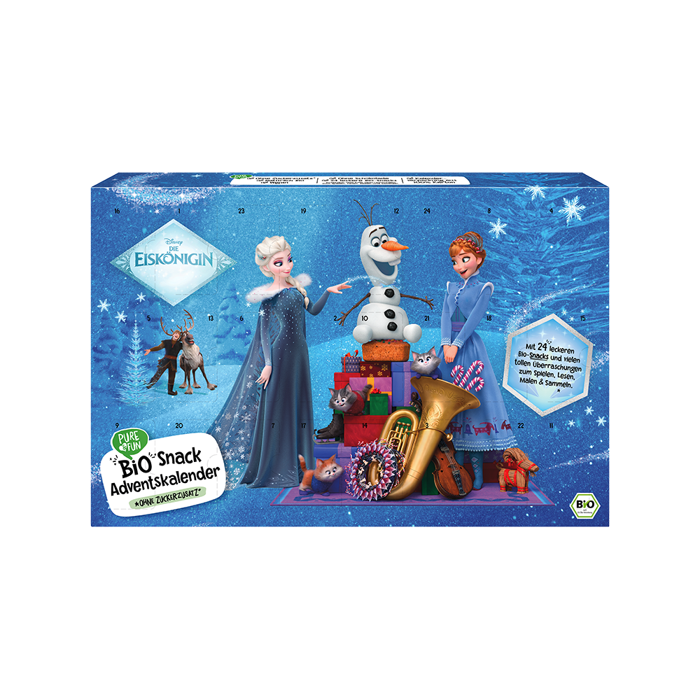 Bild: Pure & Fun Adventskalender Bio Snack Eiskönigin 