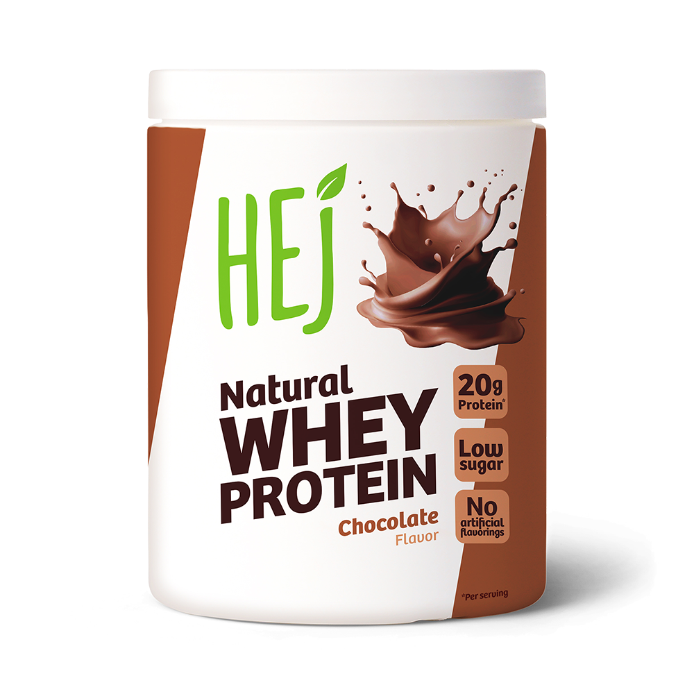 Bild: HEJ Natural Whey Protein Chocolate Flavor 
