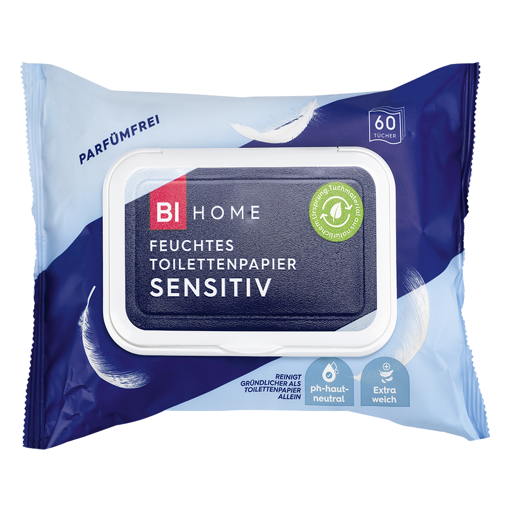 Bild: BI HOME Feuchtes Toilettenpapier Sensitiv 
